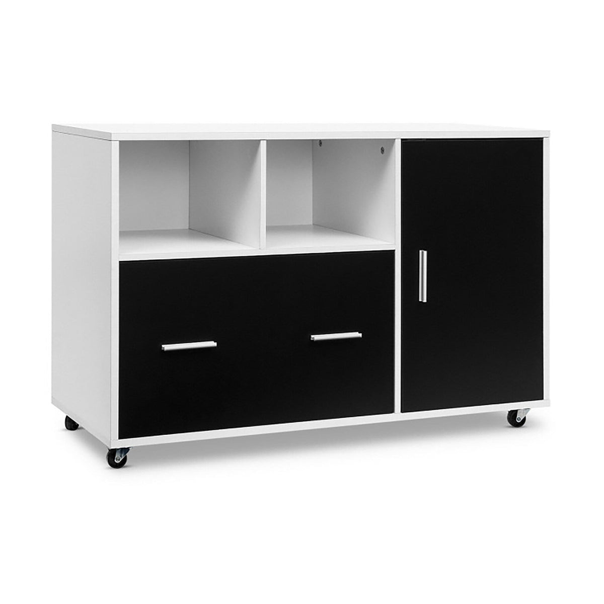 GZMR Black + White 16-in File Cabinet