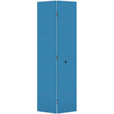 Masonite Melrose 30-in x 80-in Blue Heron Flush Prefinished Molded Composite Bifold Door (Hardware Included)