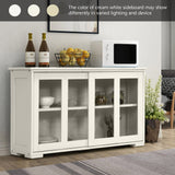 Costway 13-in W x 24.5-in H Mdf Cream White Freestanding Utility Storage Cabinet