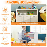 Costway 13-in W x 24.5-in H Mdf White Freestanding Utility Storage Cabinet