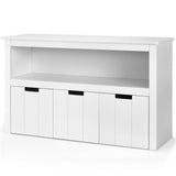 Costway 13-in W x 24.5-in H Mdf White Freestanding Utility Storage Cabinet
