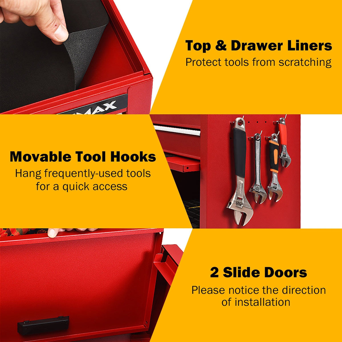 Costway 13-in W x 52-in H Steel Red Freestanding Utility Storage Cabinet