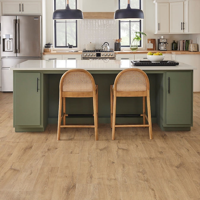 Pergo (Sample) Evercraft Brown Waterproof Wood Plank Laminate Flooring