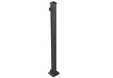 RELIABILT 2-in x 2-in x 3-1/2-ft Black Sand Steel Deck Post