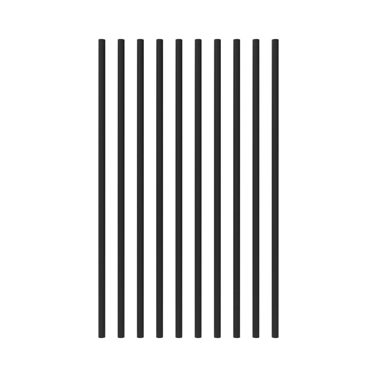 RELIABILT 1-in x 32-in Black Sand Galvanized Steel Round Deck Baluster (10-Pack)