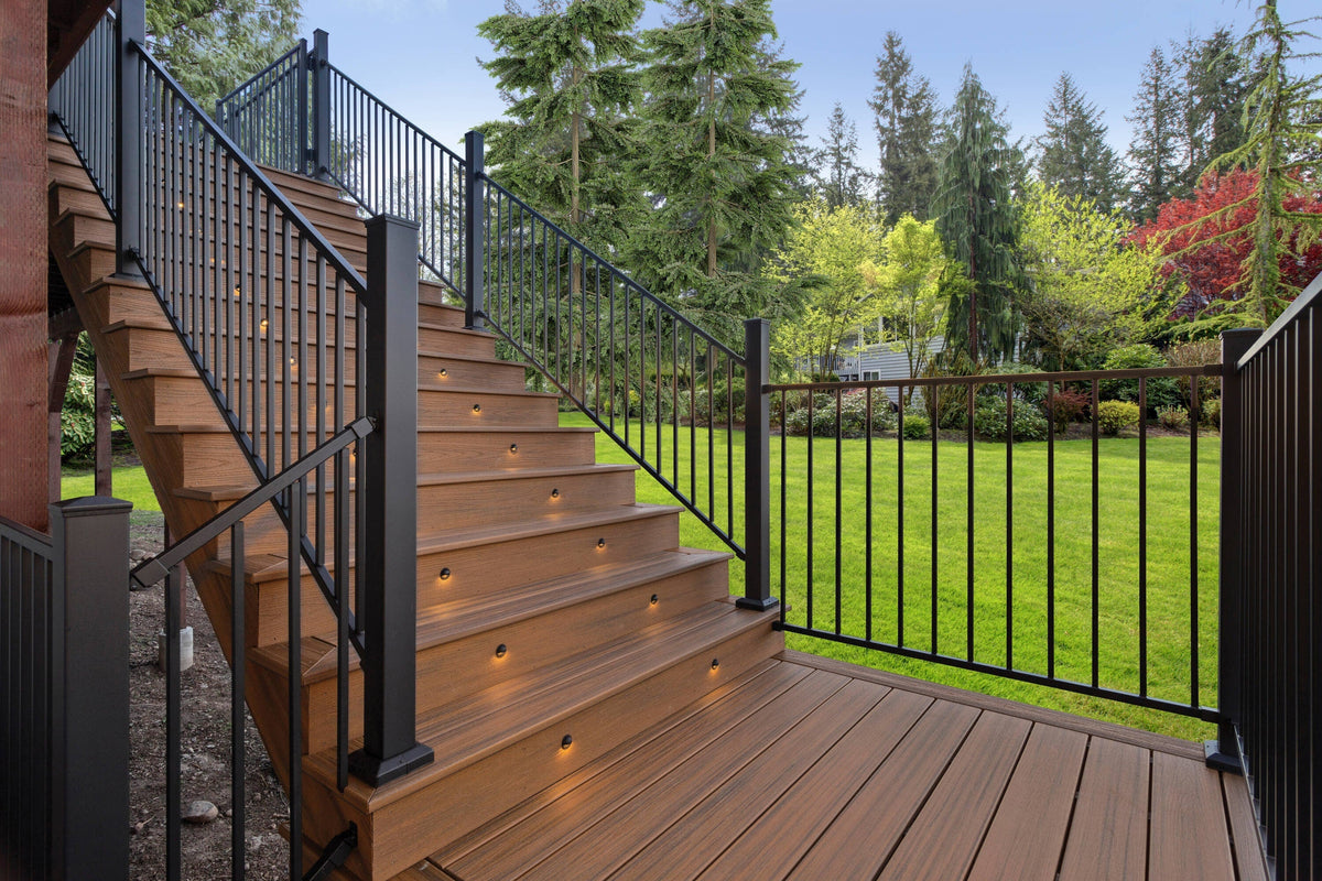 RELIABILT 2-in x 2-in x 3-1/2-ft Black Sand Steel Deck Post