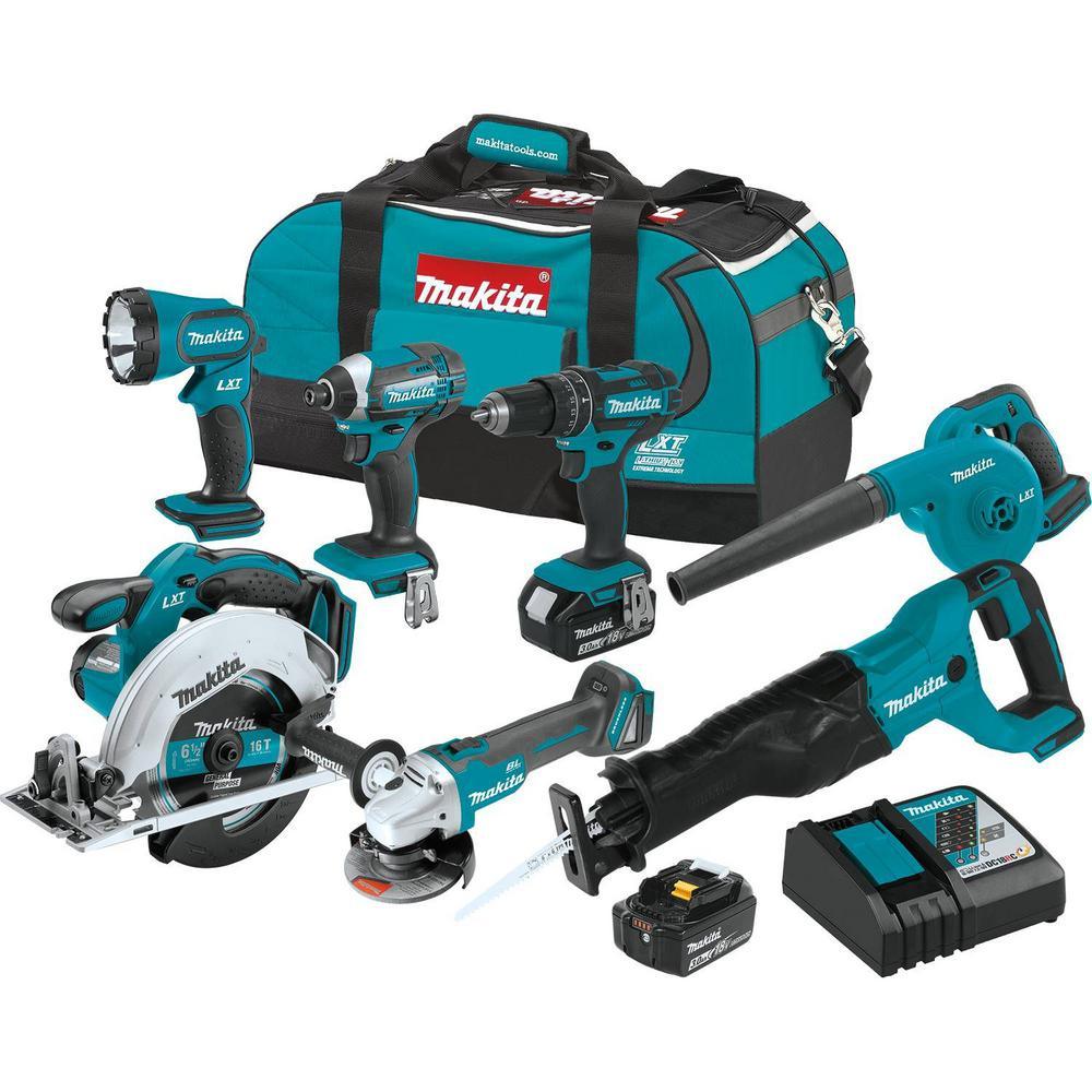 18-Volt LXT Lithium-Ion Cordless Combo Kit (7-Piece) - Super Arbor