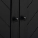 Yiekholo Casual 40.1-in Black Wood Hall Tree