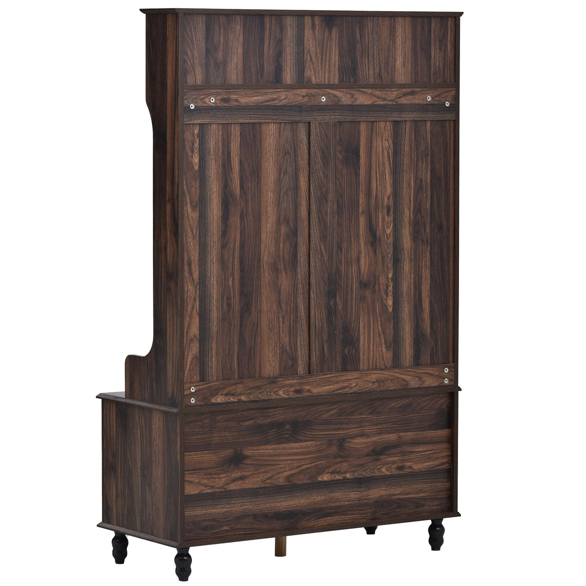 Yiekholo Casual 40.1-in Brown Wood Hall Tree