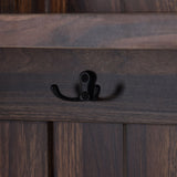 Yiekholo Casual 40.1-in Brown Wood Hall Tree