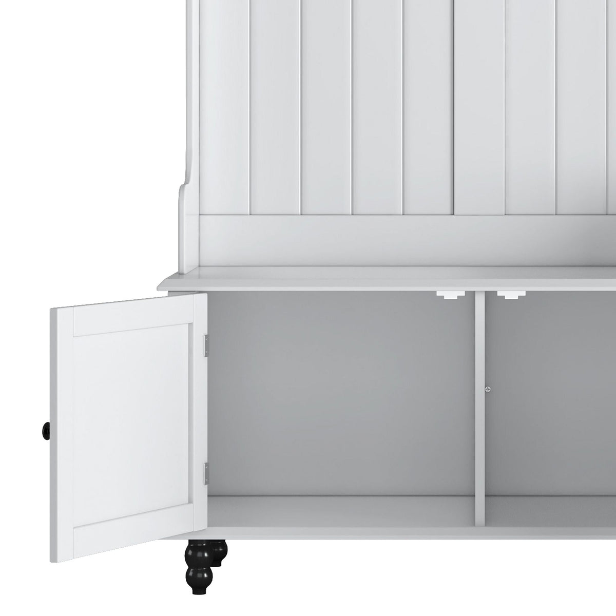 Yiekholo Casual 40.1-in White Wood Hall Tree