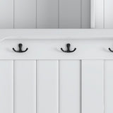 Yiekholo Casual 40.1-in White Wood Hall Tree