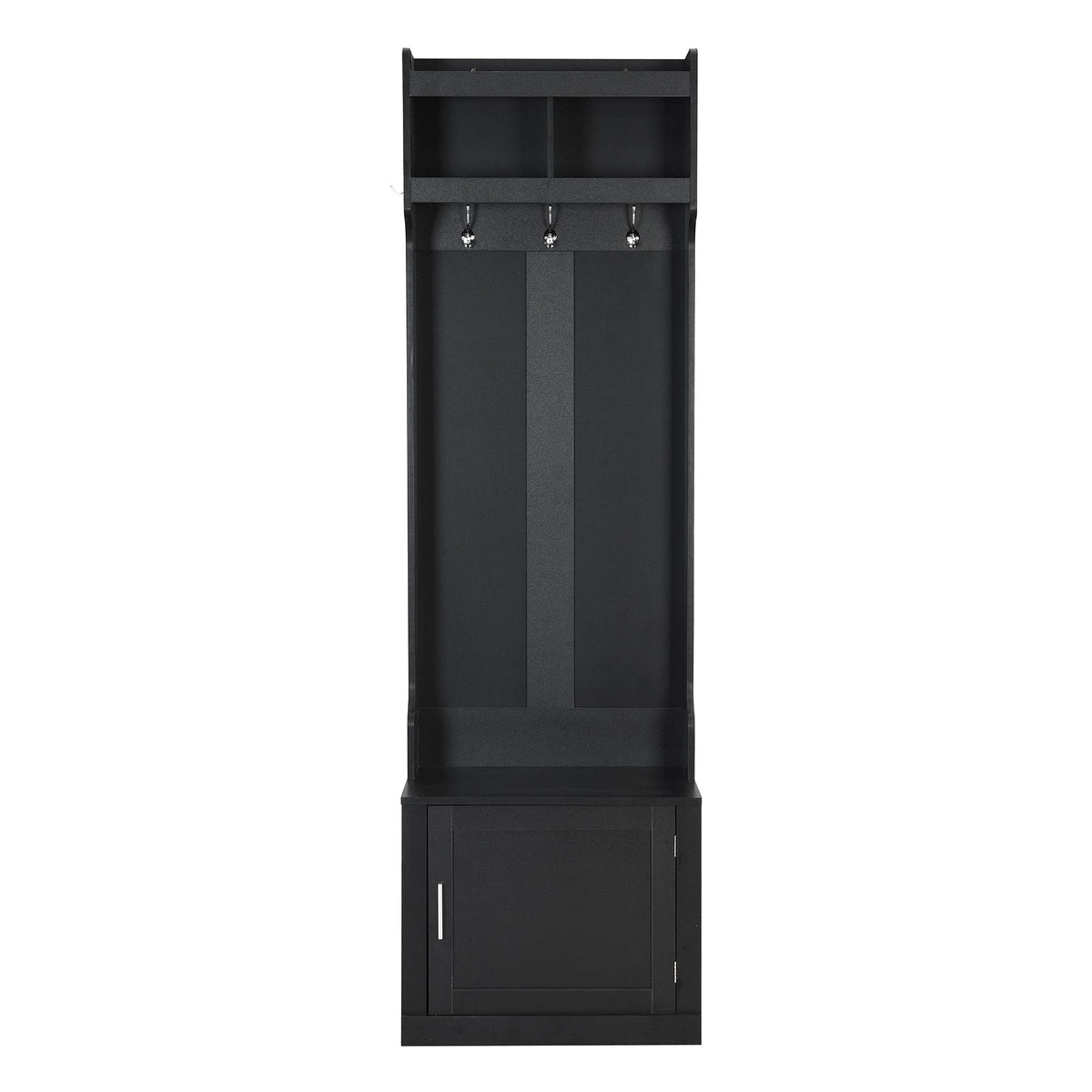 Yiekholo Casual 23.6-in Black Wood Hall Tree