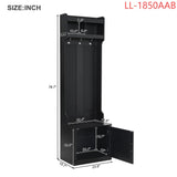 Yiekholo Casual 23.6-in Black Wood Hall Tree