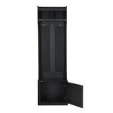Yiekholo Casual 23.6-in Black Wood Hall Tree