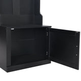 Yiekholo Casual 23.6-in Black Wood Hall Tree