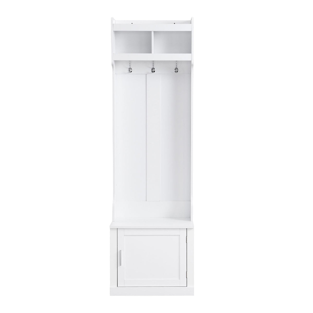 Yiekholo Casual 40.1-in White Wood Hall Tree