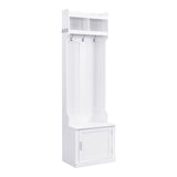 Yiekholo Casual 40.1-in White Wood Hall Tree