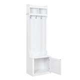 Yiekholo Casual 40.1-in White Wood Hall Tree