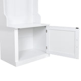 Yiekholo Casual 40.1-in White Wood Hall Tree