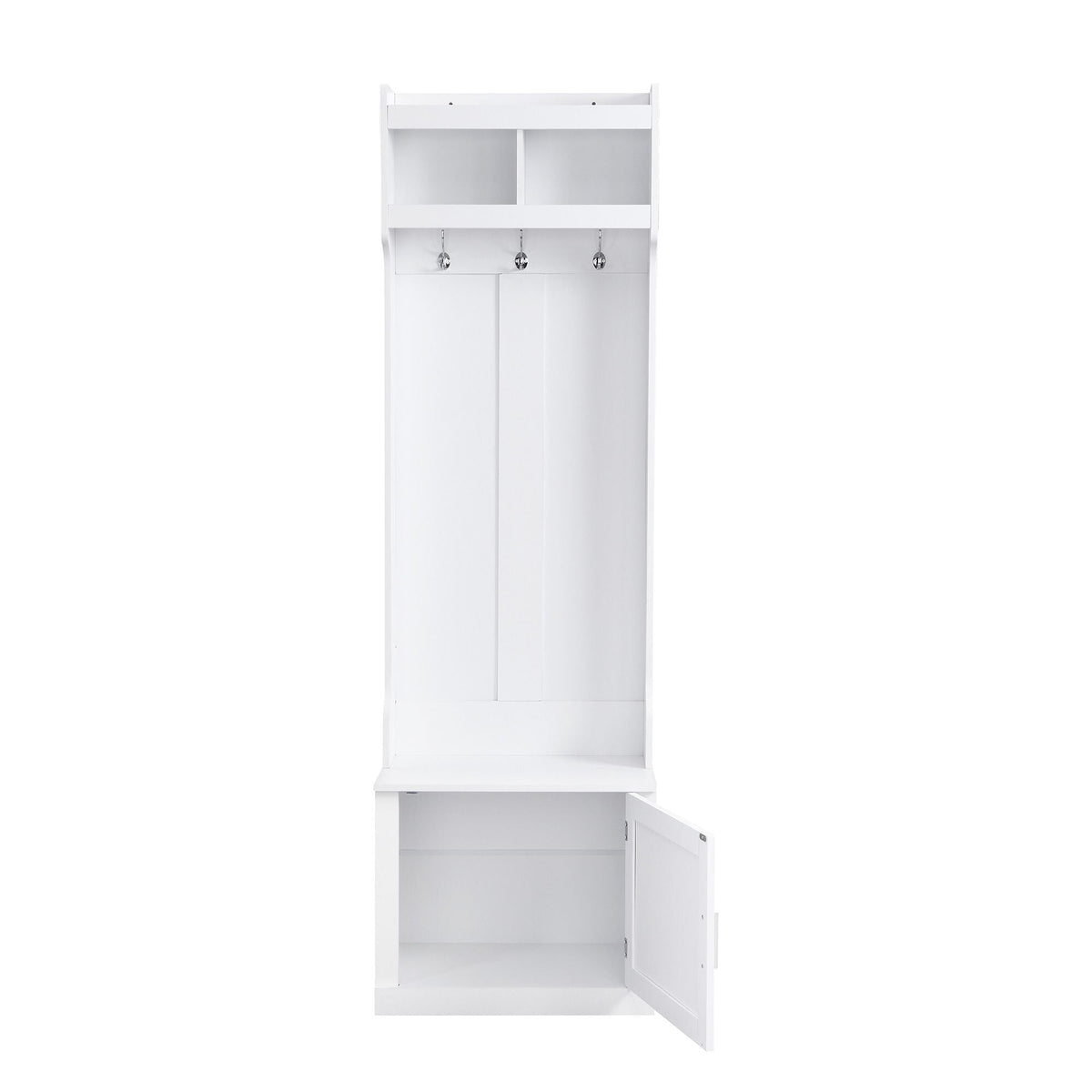 Yiekholo Casual 40.1-in White Wood Hall Tree