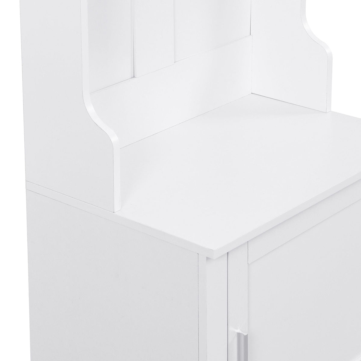 Yiekholo Casual 40.1-in White Wood Hall Tree