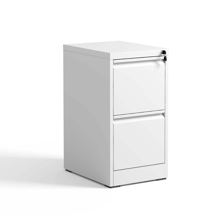 Kahomvis White Office Cabinet