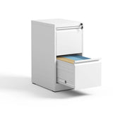 Kahomvis White Office Cabinet