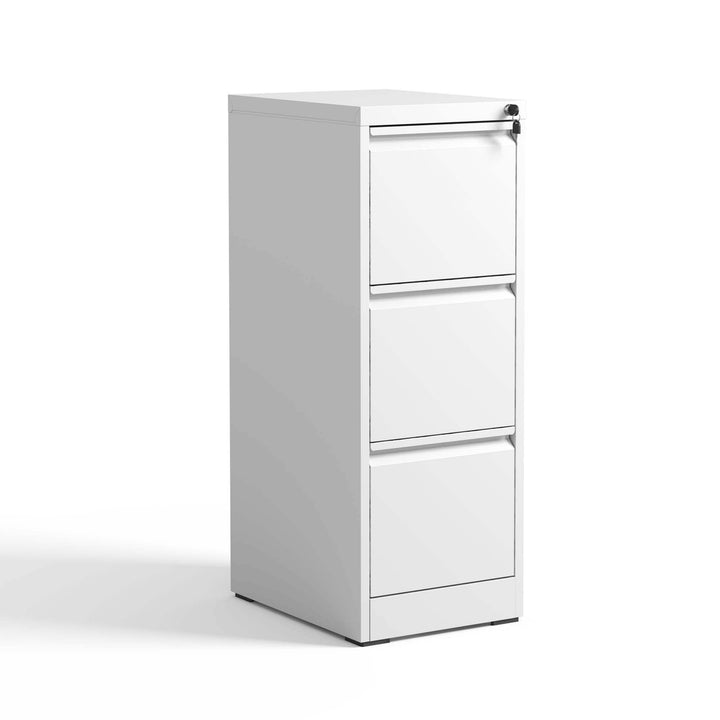Kahomvis White Office Cabinet