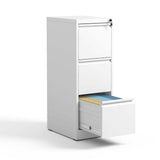 Kahomvis White Office Cabinet