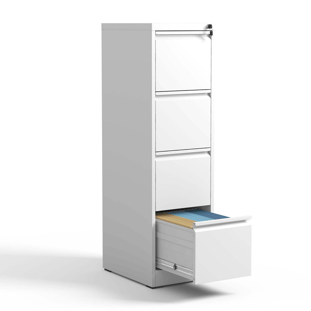 Kahomvis White Office Cabinet