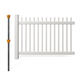 WamBam Fence 4-ft H x 6-ft W Privacy Vinyl Flat-top Fence Panel No Dig (Unassembled)