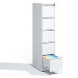 Kahomvis White Office Cabinet