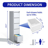 Kahomvis White Office Cabinet