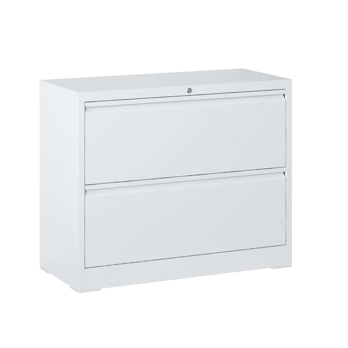 Kahomvis White Office Cabinet