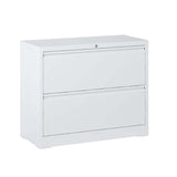 Kahomvis White Office Cabinet