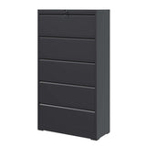 Kahomvis Black Office Cabinet