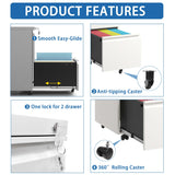 Kahomvis White Office Cabinet