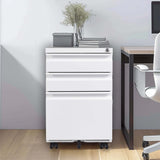 Kahomvis White Office Cabinet