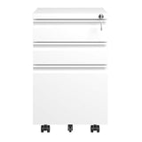 Kahomvis White Office Cabinet