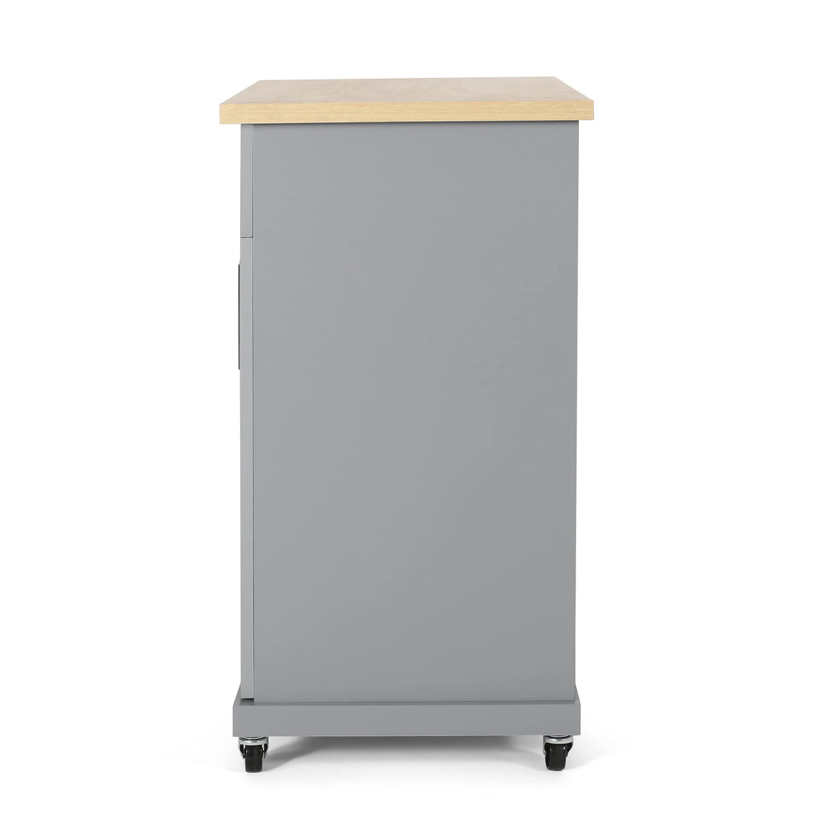 BABOOM Gray Composite Base with Composite Top Rolling Kitchen Cart (18-in x 32-in x 34.5-in)