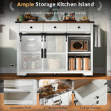 BABOOM White Mdf Base with Composite Top Rolling Kitchen Island (28.7-in x 53.8-in x 37-in)