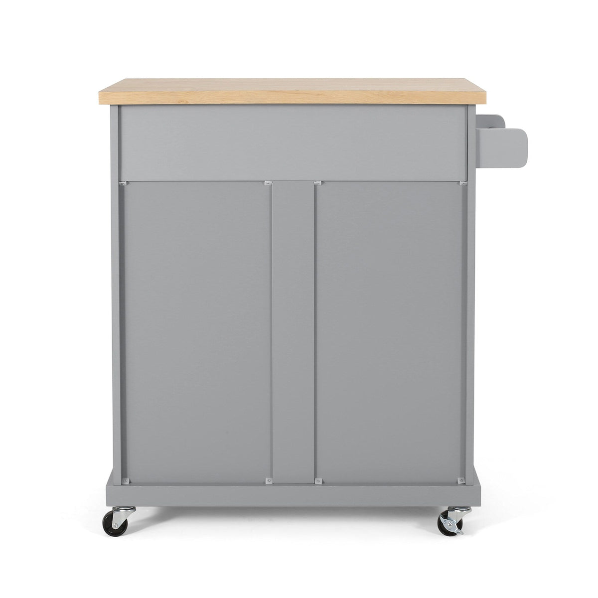 BABOOM Gray Composite Base with Composite Top Rolling Kitchen Cart (18-in x 32-in x 34.5-in)