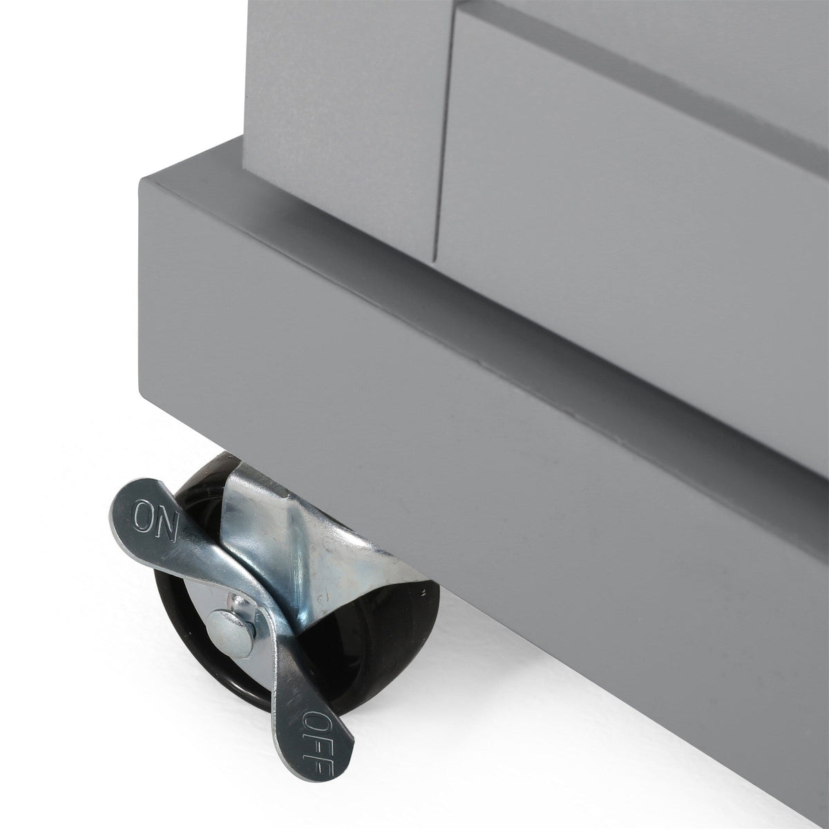 BABOOM Gray Composite Base with Composite Top Rolling Kitchen Cart (18-in x 32-in x 34.5-in)