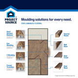 SimpleSolutions 0.75-in x 94.5-in Valley Maple/Westend Apple Laminate Quarter Round Floor Moulding