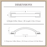 allen + roth Eugene (76Mm) Center to Center Arch Handle Drawer Pull