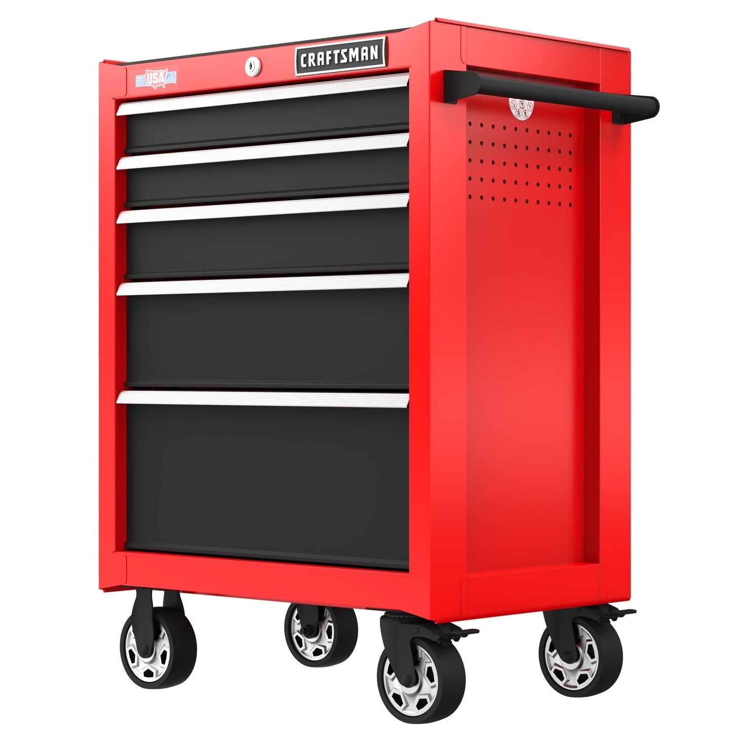 CRAFTSMAN 2000 Series 5-Drawer Steel Rolling Tool Cabinet, Red