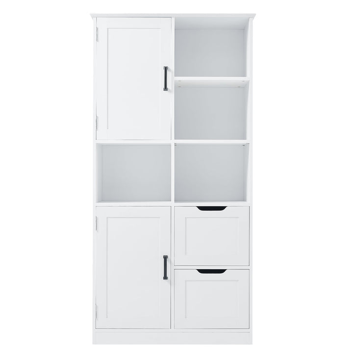Siavonce 16-in W x 62-in H Mdf White Freestanding or Wall-mount Utility Storage Cabinet