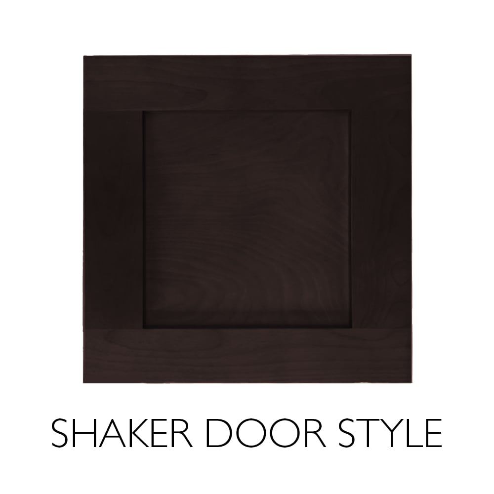 Design House Brookings 24-in W x 36-in H x 12-in D Espresso Maple Blind Corner Wall Ready To Assemble Plywood Cabinet (Recessed Panel Shaker Style)