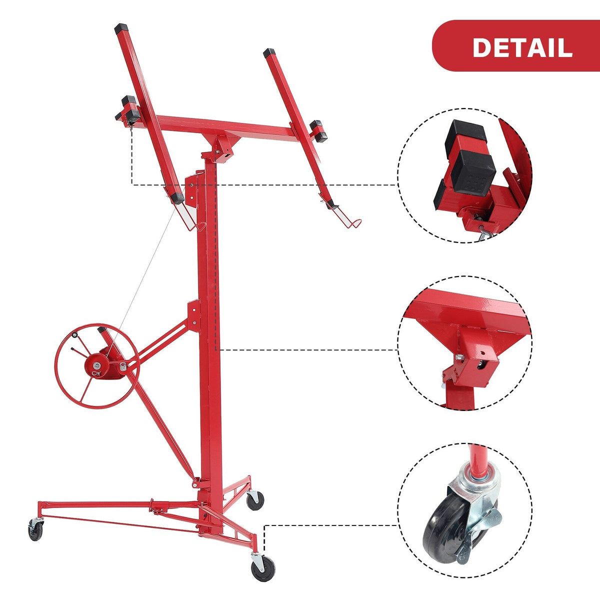 Maocao Hoom 16ft Drywall Lift 16-ft H x 53.1-in L x 53.1-in W Steel Drywall Lift